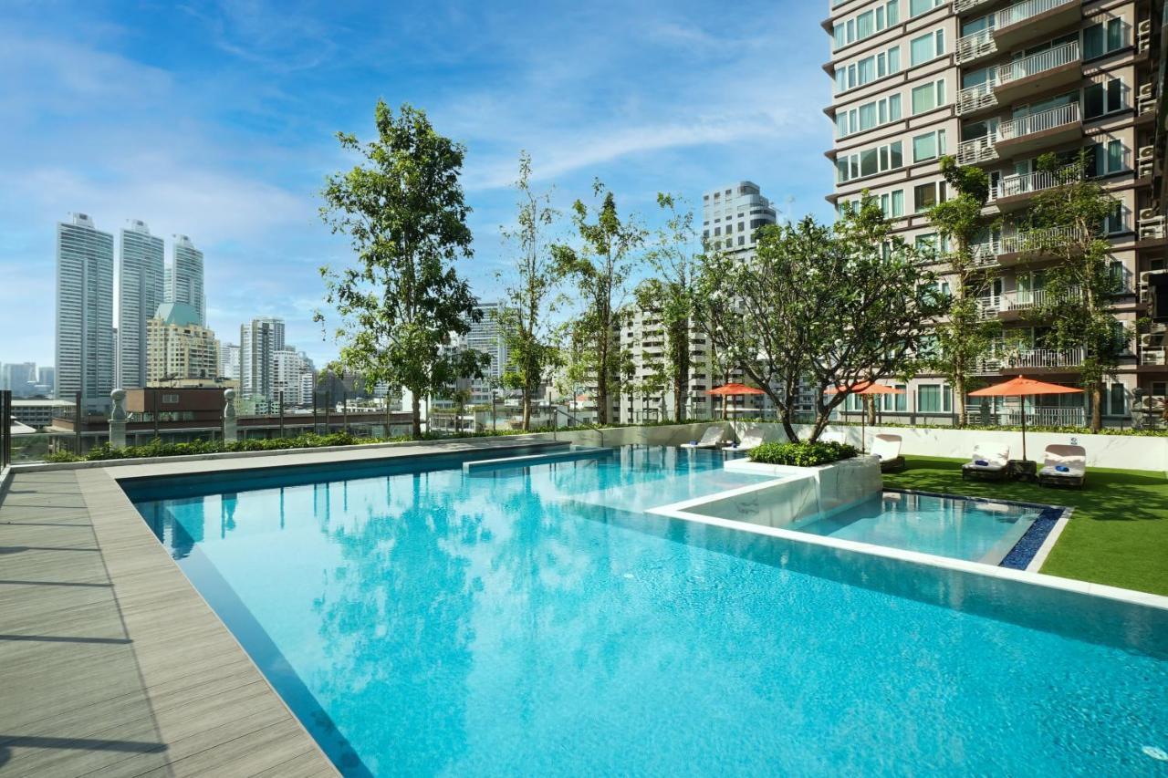 Silq Hotel & Residence, Managed By The Ascott Limited بانكوك المظهر الخارجي الصورة The Park's swimming pool