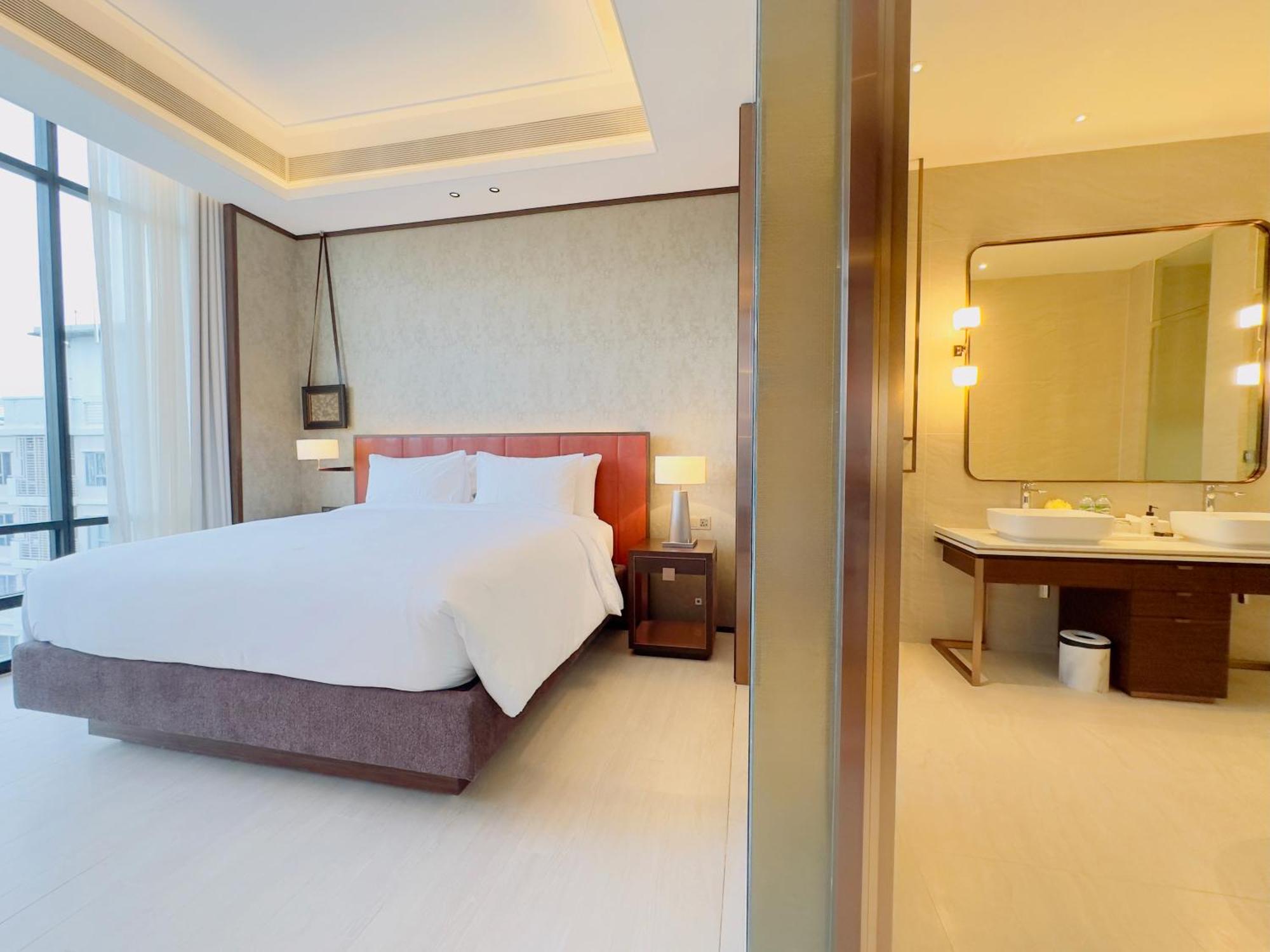 Silq Hotel & Residence, Managed By The Ascott Limited بانكوك الغرفة الصورة A bedroom at the hotel